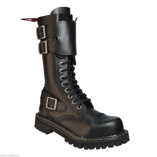 Goth steel toe boots best sale